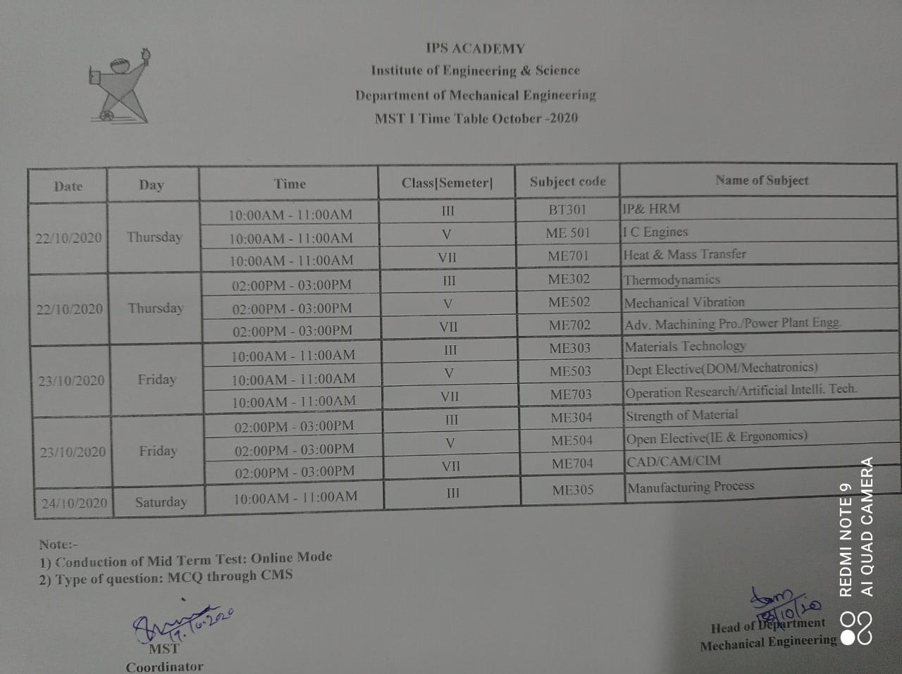 mst-1time-table-october-2020
