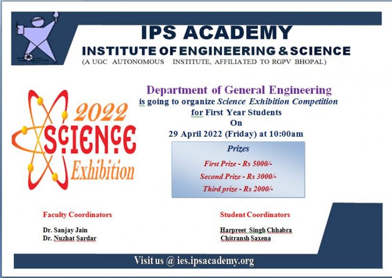 Science Exhibition Competition IPS Academy Indore