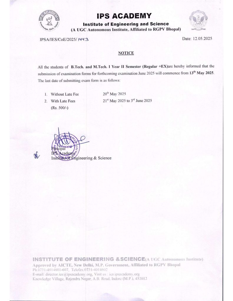 I Yr. Exam Form Date Notice_001