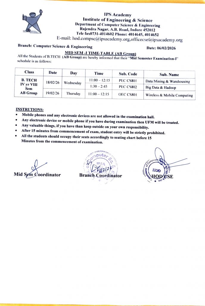 CSE-MST1 Time table AB Group 2026_001