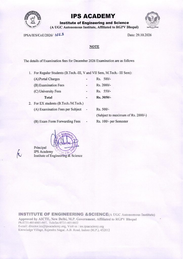 Notice for Examination Fees Dec. 2026_page-0001
